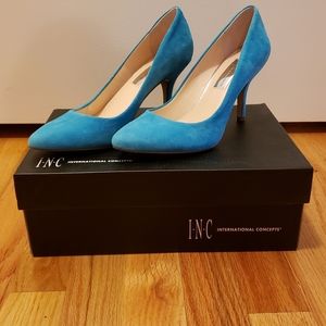 INC International Concepts - Aqua suede heel